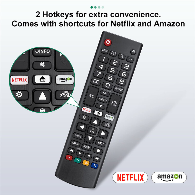 AKB75095307 Univerzalni daljinski upravljač kompatibilan za LG Smart TV LED OLED LCD UHD HDTV Plasma Magic Webos 3D 4K UHD HDR NanoCell