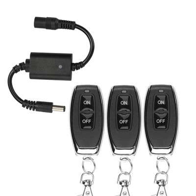 DC 3,7 V 5 V 9 V 12 V bevielis RF nuotolinio valdymo jungiklis Relės tvarkyklės maitinimas ĮJUNGTAS IŠJUNGTAS LED šviesos juostos skaitymo lempos mikrojungiklis