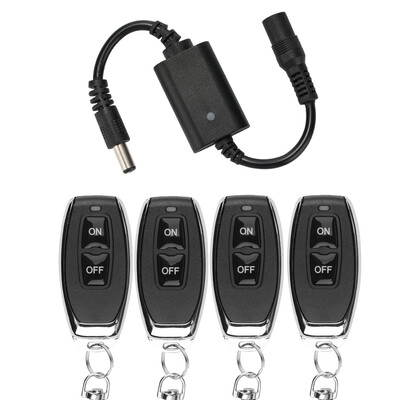 DC 3,7 V 5 V 9 V 12 V bevielis RF nuotolinio valdymo jungiklis Relės tvarkyklės maitinimas ĮJUNGTAS IŠJUNGTAS LED šviesos juostos skaitymo lempos mikrojungiklis