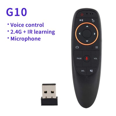 2,4 g belaidė mini Air Fly pelė išmanusis balso nuotolinio valdymo pultas G10 G10s Pro giroskopas Ir mokymosi suderinamas su Android PC TV priedėliu