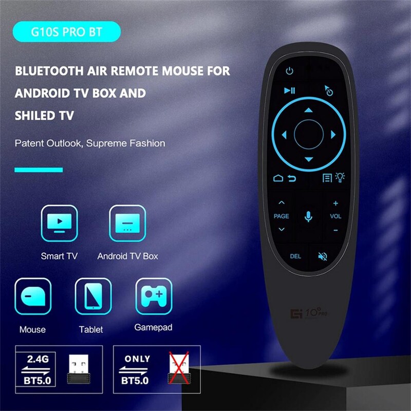 2,4 g belaidė mini Air Fly pelė išmanusis balso nuotolinio valdymo pultas G10 G10s Pro giroskopas Ir mokymosi suderinamas su Android PC TV priedėliu