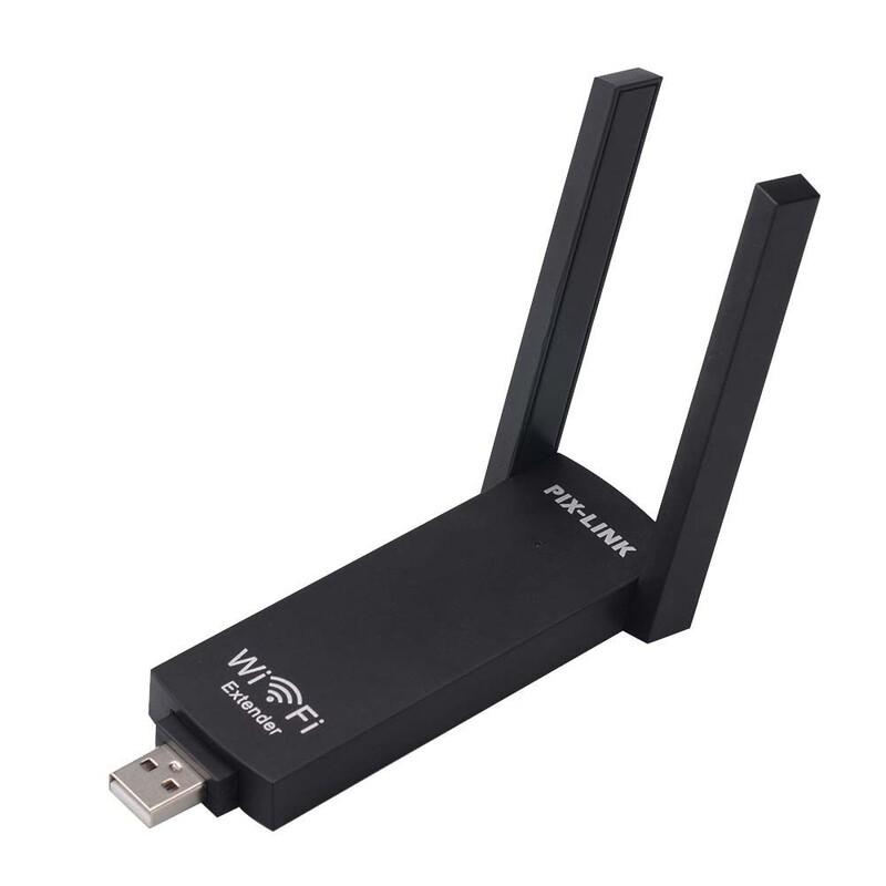 Signalo stiprintuvo tinklo įrankiai Dvigubos antenos „Wi-Fi“ stiprintuvo signalo stiprintuvas „Wi-Fi“ kartotuvas USB belaidis kartotuvas „WiFi“ diapazono plėstuvas