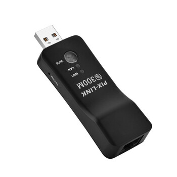 Δρομολογητής ασύρματου δικτύου 300Mbps Universal USB A TV WiFi Dongle Adapter CardRJ45 WPS Wifi Repeater για Samsung LG Xiaomi Smart TV