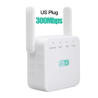 FENVI 300Mbps WiFi atkārtotājs 2,4 GHz bezvadu maršrutētājs liela attāluma paplašinātājs Wi-Fi signāla pastiprinātājs mājām/birojam ES/US Plug Easy Set