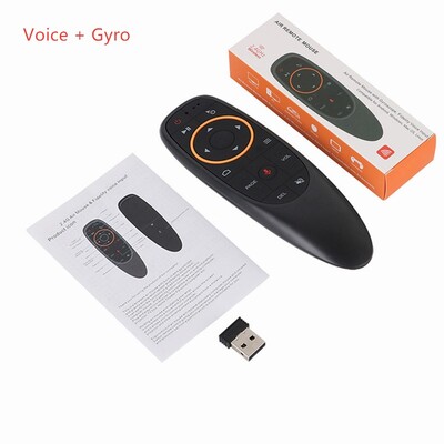 G10S/G10S Pro išmanusis balso nuotolinio valdymo pultas, skirtas Android TV Box PC 2.4G RF giroskopas belaidė oro pelė IR mokymasis