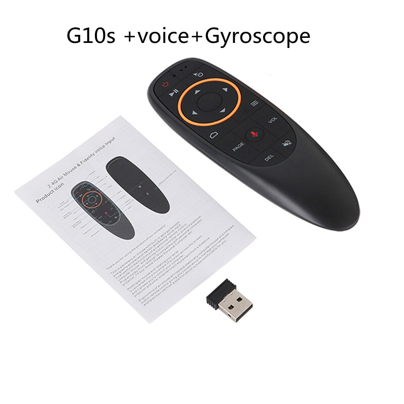 G10S/G10S Pro išmanusis balso nuotolinio valdymo pultas, skirtas Android TV Box PC 2.4G RF giroskopas belaidė oro pelė IR mokymasis
