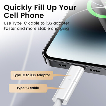 Τύπος c To Lightning Adapter Θηλυκό Προσαρμογέας τύπου C για Ios Fast Charging Adaptador USB C Converter για iPhone