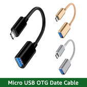 Micro USB OTG адаптер Micro USB мъжки към USB 2.0 женски кабелен адаптер за Samsung Huawei Xiaomi Android телефон USB флаш устройство