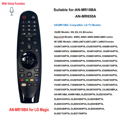 Naujas „Voice Magic TV“ nuotolinio valdymo pultas AN-MR18BA AN-MR19BA MR20GA AN-MR600 AN-MR650A Tinka L Smart TV Balso magijos nuotolinio valdymo centrui