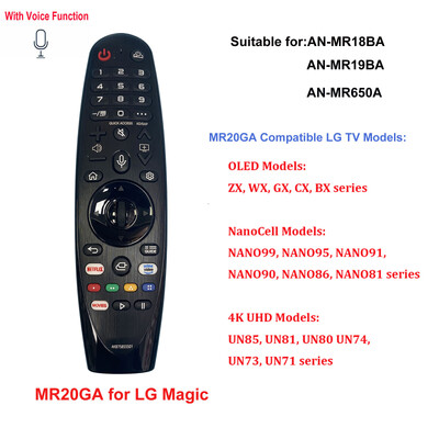 Naujas „Voice Magic TV“ nuotolinio valdymo pultas AN-MR18BA AN-MR19BA MR20GA AN-MR600 AN-MR650A Tinka L Smart TV Balso magijos nuotolinio valdymo centrui