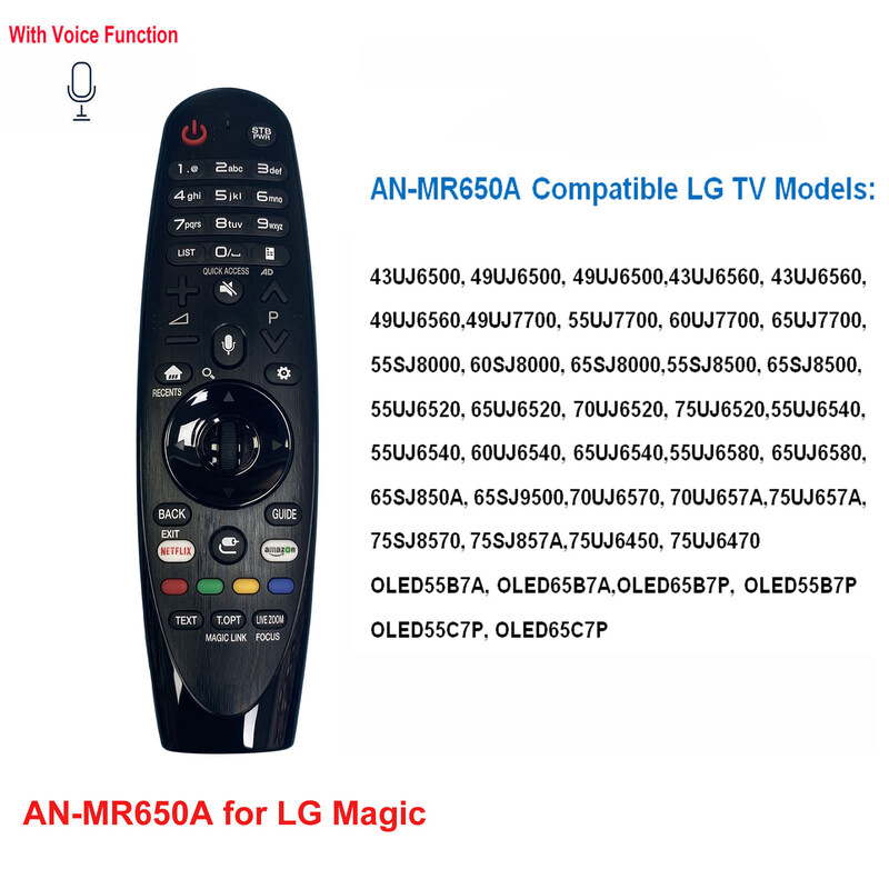 Naujas „Voice Magic TV“ nuotolinio valdymo pultas AN-MR18BA AN-MR19BA MR20GA AN-MR600 AN-MR650A Tinka L Smart TV Balso magijos nuotolinio valdymo centrui