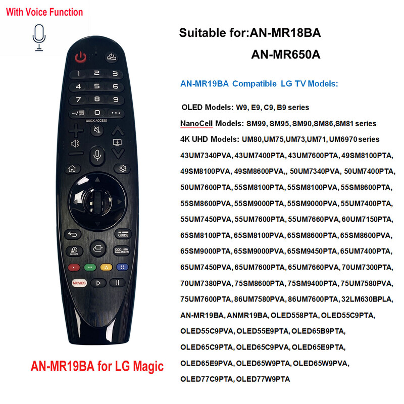 Naujas „Voice Magic TV“ nuotolinio valdymo pultas AN-MR18BA AN-MR19BA MR20GA AN-MR600 AN-MR650A Tinka L Smart TV Balso magijos nuotolinio valdymo centrui