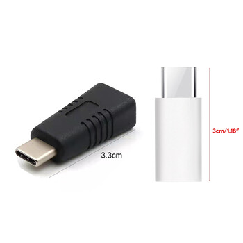 Μετατροπέας φορητού τηλεφώνου Mini USB Female σε Type C Male Αντιδιαβρωτικός προσαρμογέας