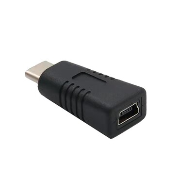 Mini USB женски към тип C мъжки адаптер, антикорозионен конвертор за преносим телефон