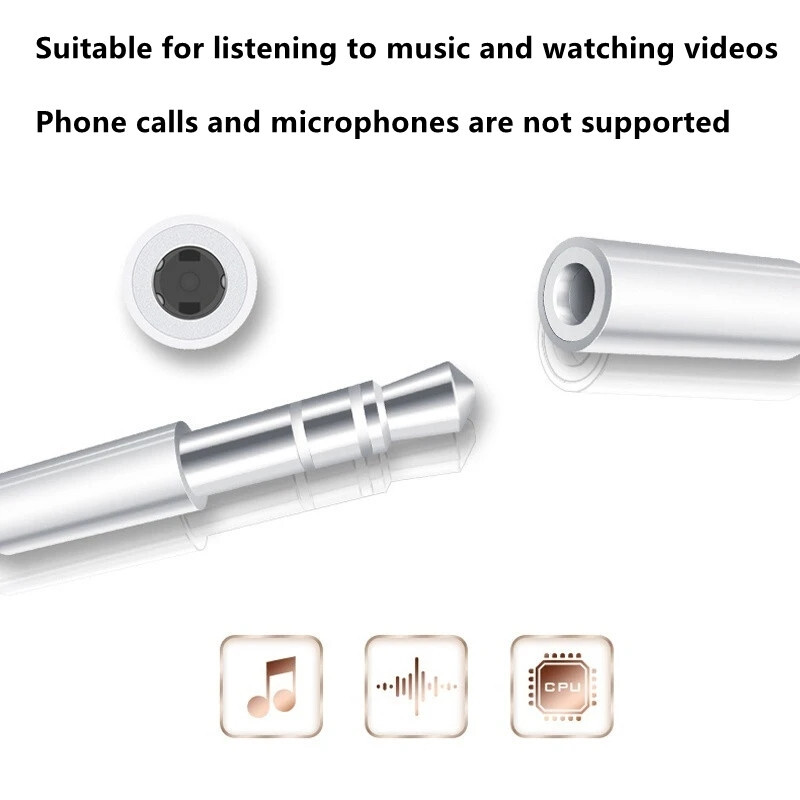 3,5 мм жак AUX аудио кабел Lightning Адаптер за слушалки за IPhone14 13 12 11 Pro Max Mini XS XR X 8 7 до 3,5 мм жак