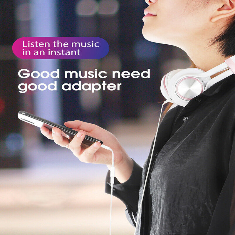 3,5 мм жак AUX аудио кабел Lightning Адаптер за слушалки за IPhone14 13 12 11 Pro Max Mini XS XR X 8 7 до 3,5 мм жак