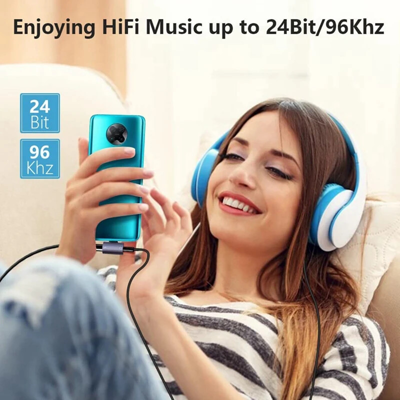 USB tip C na 3,5 mm adapter za slušalice i punjač, 30 W razdjelnik za brzo punjenje s pomoćnim audio priključkom za Samsung Galaxy S24 23 Ultra