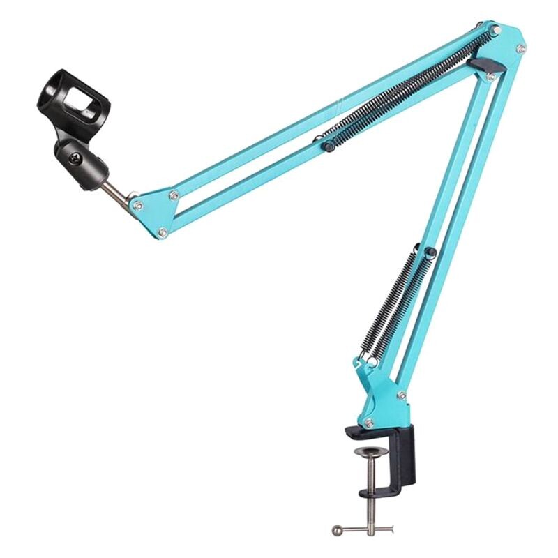 Stalak za držač mikrofona za teške uvjete rada, 360° podesiv, stolni metalni stalak za mikrofon