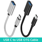 OTG kabel tipa C na USB ženski adapterski kabel za Macbook Samsung Huawei Honor Xiaomi Realme POCO USB adapterski kabel USB C kabel