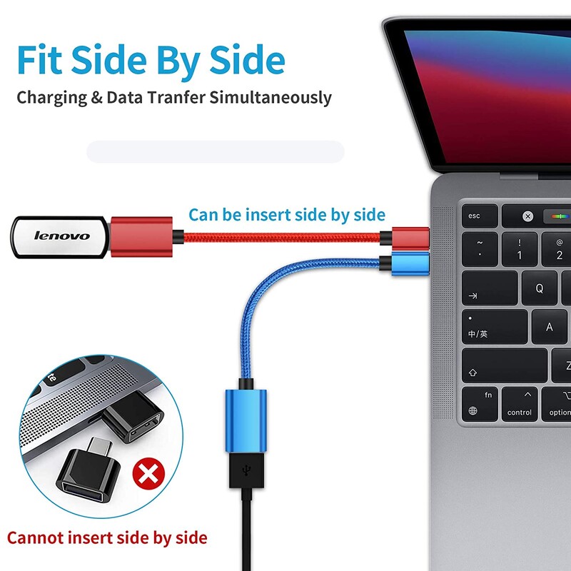OTG kabel tipa C na USB ženski adapterski kabel za Macbook Samsung Huawei Honor Xiaomi Realme POCO USB adapterski kabel USB C kabel