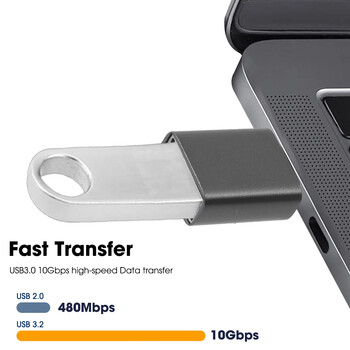 Τύπος C Αρσενικό σε USB 3.2 Θηλυκό Προσαρμογέας 10Gbps USB C OTG Μετατροπέας για Macbook Air/Pro κινητό τηλέφωνο Προσαρμογείς δεδομένων γρήγορης φόρτισης