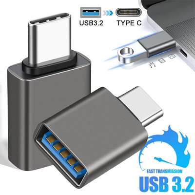 C típusú apa-USB 3.2 aljzat adapter 10 Gbps USB C OTG konverter Macbook Air/Pro mobiltelefon gyorstöltő adatadapterekhez