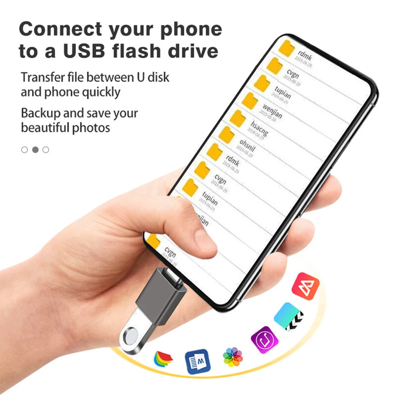 Тип C мъжки към USB 3.2 женски адаптер 10Gbps USB C OTG конвертор за Macbook Air/Pro мобилен телефон Адаптери за бързо зареждане на данни