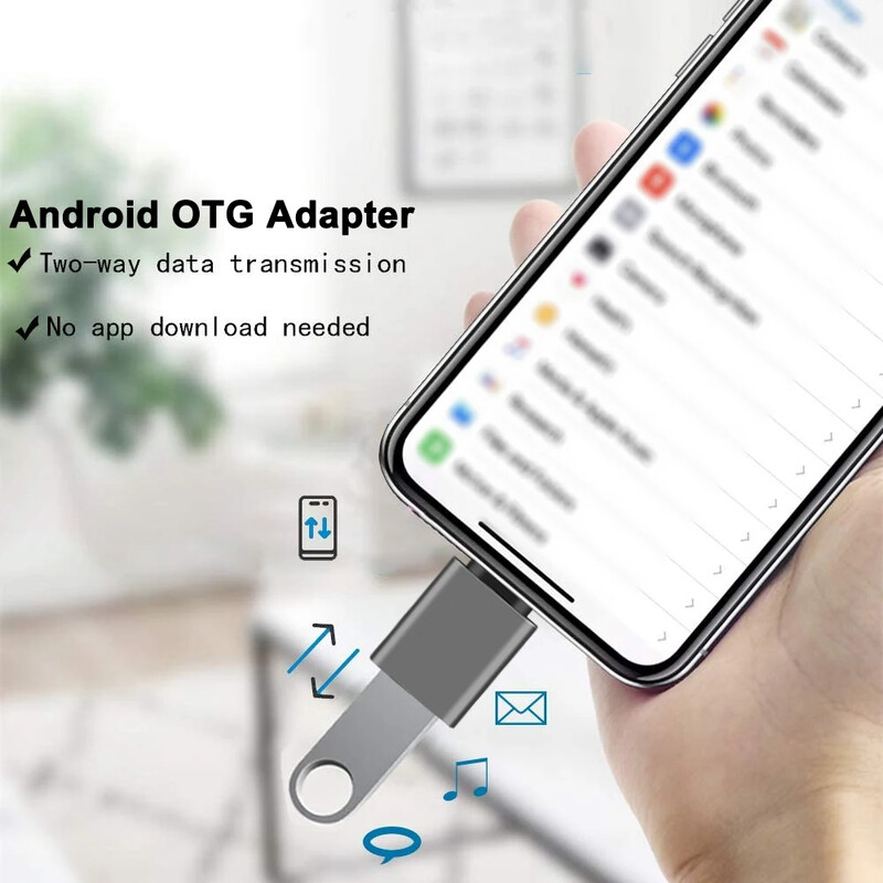 Тип C мъжки към USB 3.2 женски адаптер 10Gbps USB C OTG конвертор за Macbook Air/Pro мобилен телефон Адаптери за бързо зареждане на данни