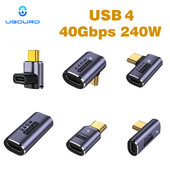 UGOURD USB4 adapter USB C na USB C Thunderbolt 3/4 40Gbps OTG produžni kabel Adapter Tip C muški na ženski pretvarač za prijenosno računalo