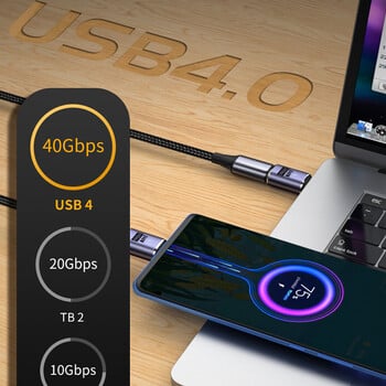 Προσαρμογέας UGOURD USB4 USB C σε USB C Thunderbolt 3/4 40Gbps 40Gbps καλώδιο επέκτασης OTG Τύπος C Μετατροπέας αρσενικό σε θηλυκό για φορητό υπολογιστή