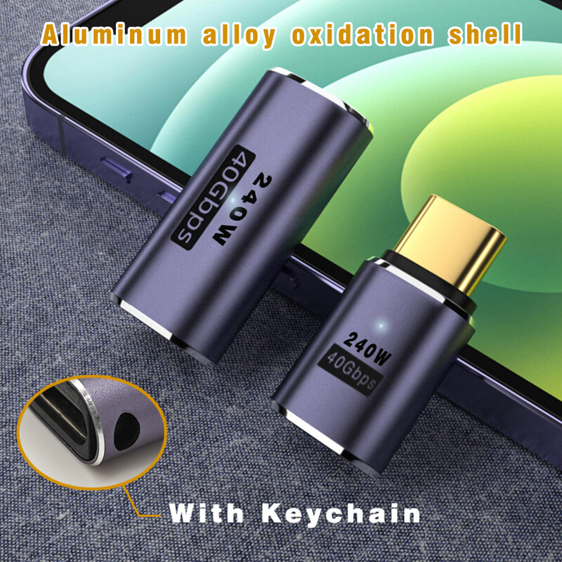 UGOURD USB4 adapter USB C na USB C Thunderbolt 3/4 40Gbps OTG produžni kabel Adapter Tip C muški na ženski pretvarač za prijenosno računalo