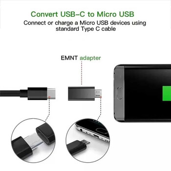 Τύπος προσαρμογέα USB C σε Micro USB σε υποδοχή μετατροπέα Micro USB Υποστήριξη Συγχρονισμός μετατροπέα φόρτισης/δεδομένων/ακουστικών για Samsung Xiaomi