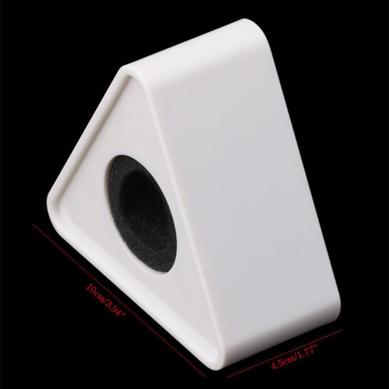 Y1UB Black Hole Triangular Mic Mikrofon TV Interview Logo Flag Station DIY