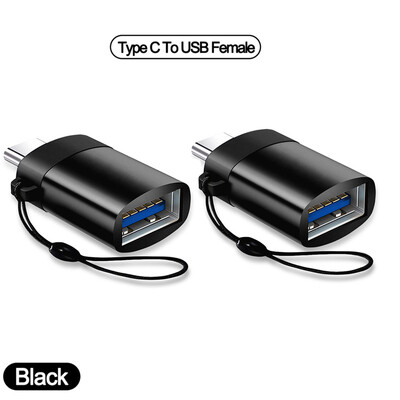 2 KOM USB 3.0 na tip C adapter OTG tip C muški na USB ženski pretvarač za prijenosno računalo Xiaomi HUAWE Samsung USB C OTG konektor