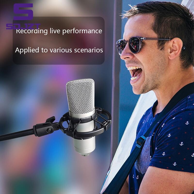 Univerzalni profesionalni kondenzatorski držač za držač mikrofona, držač za studijsko snimanje, za crnu veliku kopču za mikrofon