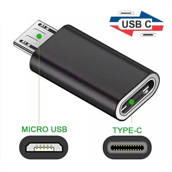 1/2/4 τμχ Μετατροπέας προσαρμογέα τύπου C σε Micro USB, γυναίκα σε άνδρα, Υποδοχή φόρτισης κινητού τηλεφώνου για προσαρμογείς Xiaomi Redmi Huawei