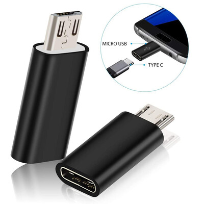 1/2/4db C-típusú mikro-USB-csatlakozó aljzatba adapter átalakító mobiltelefon töltőcsatlakozó Xiaomi Redmi Huawei adapterekhez