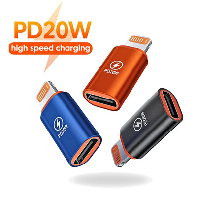 1-4 db PD20W USB Type C-Lightning OTG adapter iOS Lightning Male-C típusú anya csatlakozókonverter iPhone iPadhez