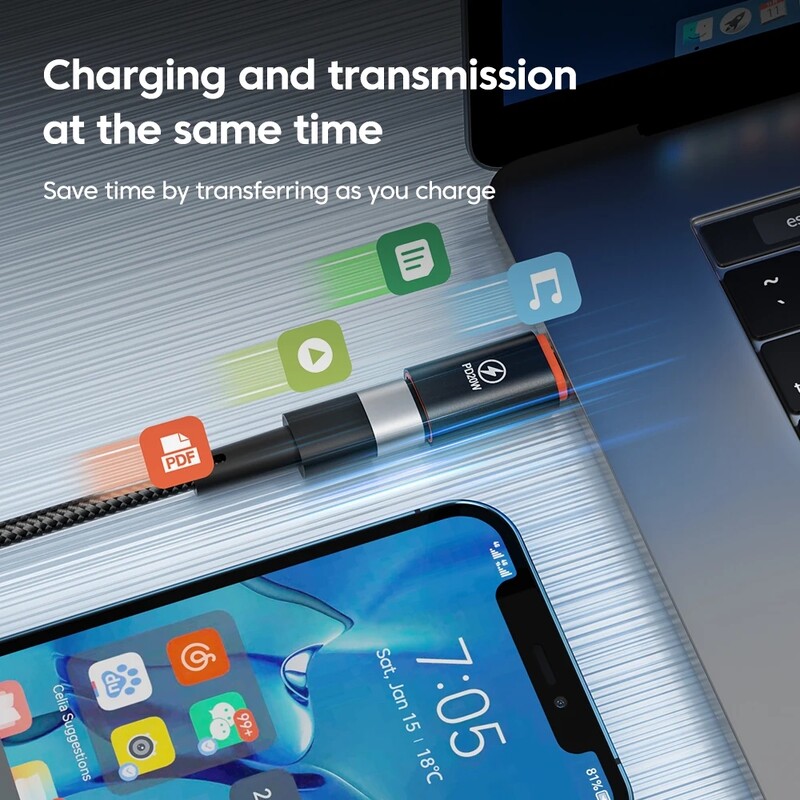 1-4Pcs PD20W USB tip C na Lightning OTG adapter za iOS Lightning muški na tip C ženski konektor pretvarač za iPhone iPad