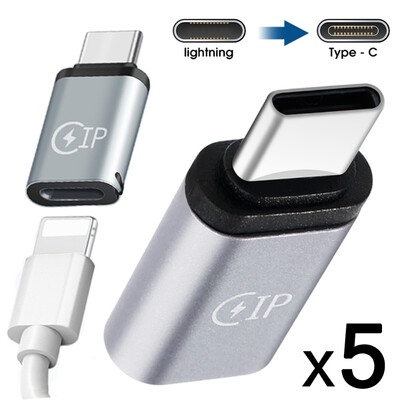 Univerzális C típusú telefon töltőadapter Lightning aljzat USB-C dugas kábel átalakító gyorstöltő csatlakozó