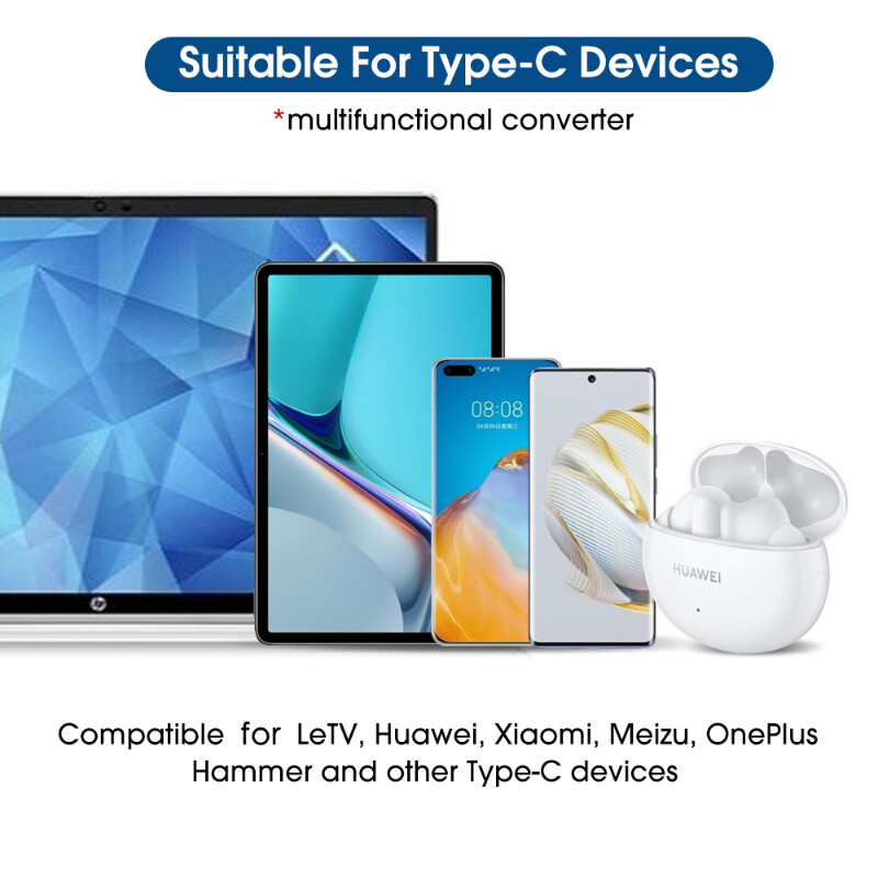 Univerzalni Type-C adapter za punjenje telefona Lightning ženski na USB C muški kabel Pretvarač Konektor za brzo punjenje