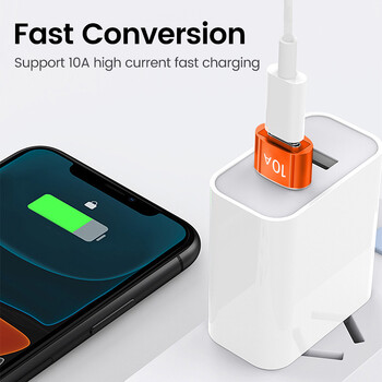 Crouch USB 3.0 To Type C Adapter OTG USB C Male to USB A Female 10A Fast Charge Data Connector for Macbook Xiaomi Huawei Samsung