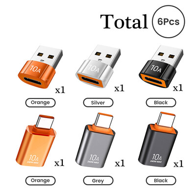 Crouch USB 3.0 na tip C adapter OTG USB C muški na USB A ženski 10A konektor za brzo punjenje za Macbook Xiaomi Huawei Samsung