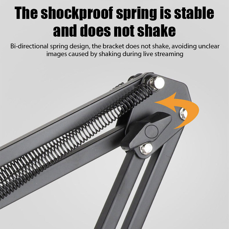 Proširivi držač mikrofona za snimanje Suspension Boom Nosač za stalak za škare sa kopčom za mikrofon Montažna stezaljka za stol Nosač mikrofona