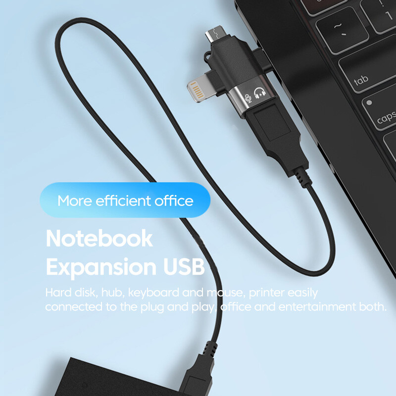 Olaf 3 u 1 OTG adapter USB3.0 na Micro USB/Type C/Lightning Converter Za iphone Xiaomi Samsung Miš Tipkovnica U Flash pogon