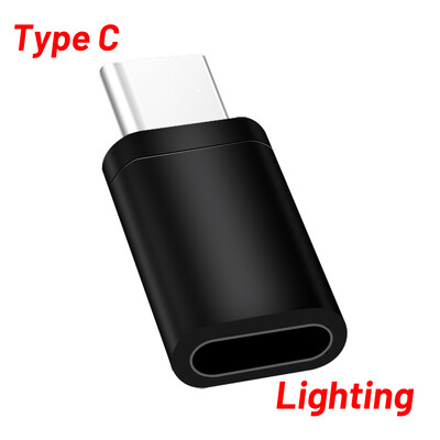 За 8Pin Lightning Female към Micro USB/Type C Male SYNC Charge Converter Adapter за iPhone Кабел към Xiaomi Huawei Android телефон