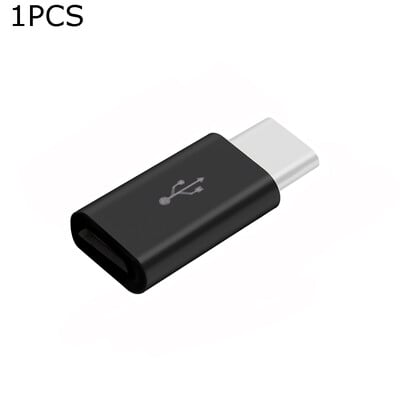 1/5 vnt. Naujas mikro USB lizdas su C tipo kištuku adapterio keitiklis Micro-B į USB-C jungtį įkrovimo adapterio mobiliojo telefono priedai