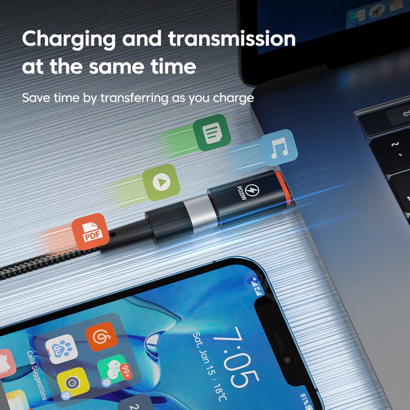 20W/120W tip C na Lightning adapter Lightning muški na USB C ženski konektor Brzi PD adapter za punjenje, pretvarač za iPhone 13