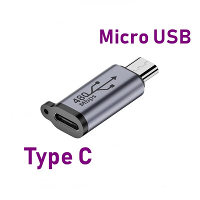 Aluminijski mini USB tip C adapter mikro USB USB-C OTG prijenos podataka pretvarač punjenja za kameru telefon tablet prijenosno računalo U disk