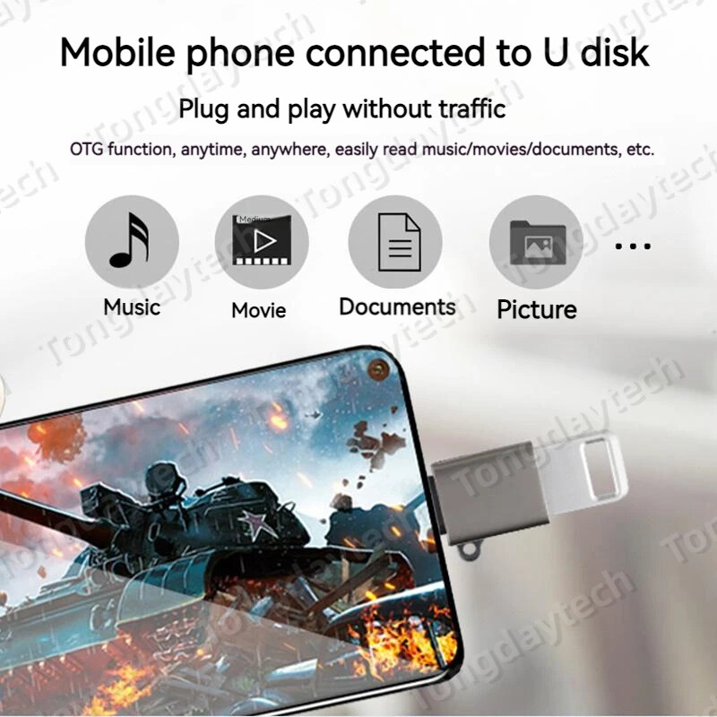 Aluminijski mini USB tip C adapter mikro USB USB-C OTG prijenos podataka pretvarač punjenja za kameru telefon tablet prijenosno računalo U disk